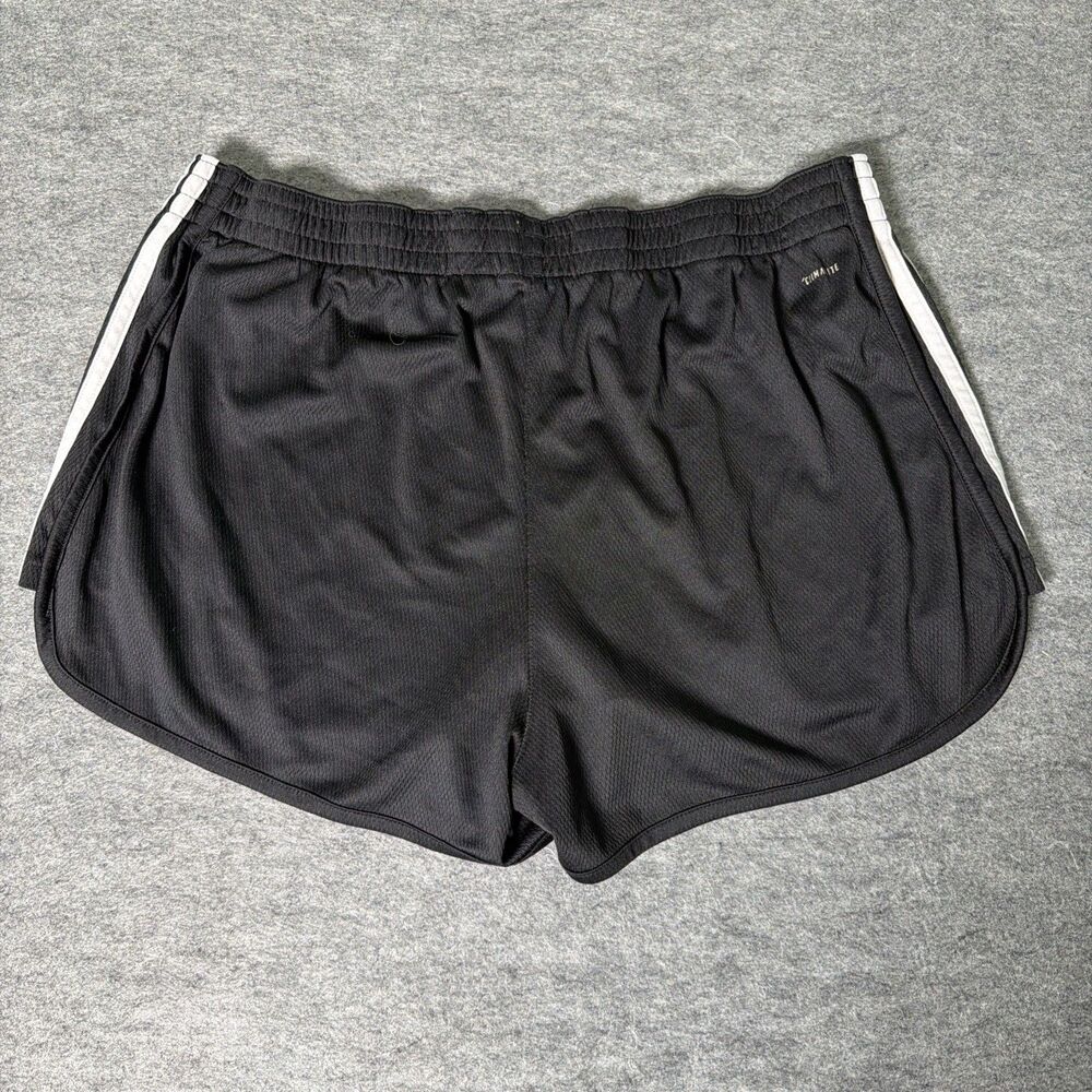 Adidas Shorts Homens Black Climalite 3 Stripe Running Athletic Workout - Size XL - Picture 7 of 9